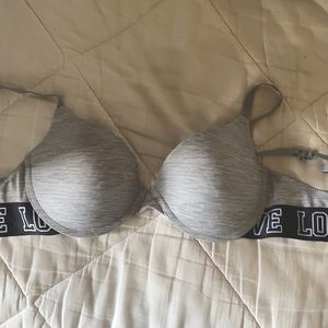 34C gray underwire bra